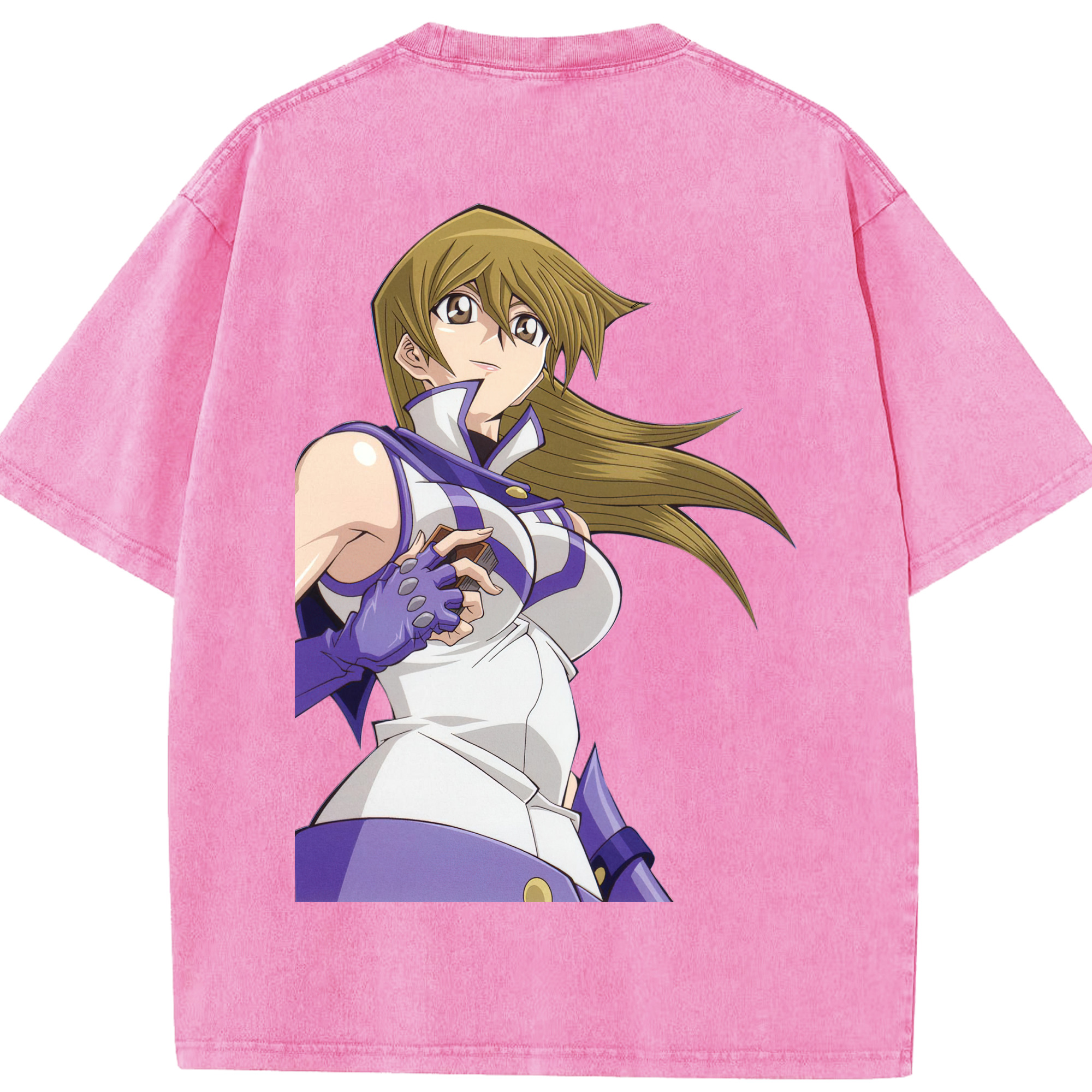 （画像用） 遊☆戯☆王 Yu-Gi-Oh! 綿100% ヴィンテージ風 半袖Tシャツ（背面プリント）